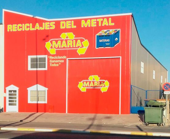 Fachada de Reciclajes del metal Maria